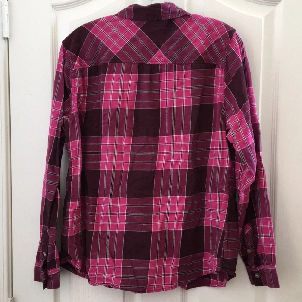 FINAL MARKDOWN Ladies’ Croft&Barrow Plaid Blouse (XL) - Picture 6 of 6